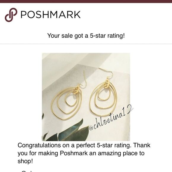 Unique 14k Gold Plated Boho Dangle Earrings - Picture 4 of 6